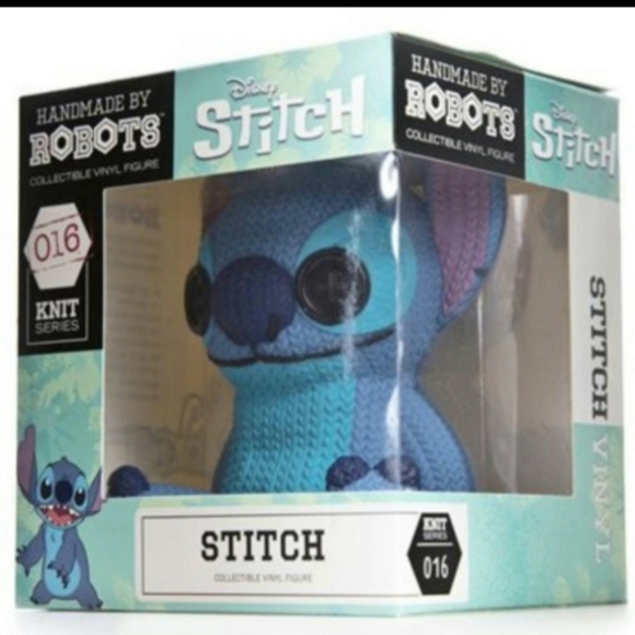 NEW DISNEY STITCH 016 HANDMADE BY ROBOTS KNIT SERIES Collectible Vinyl Figure - Picture 5 of 5